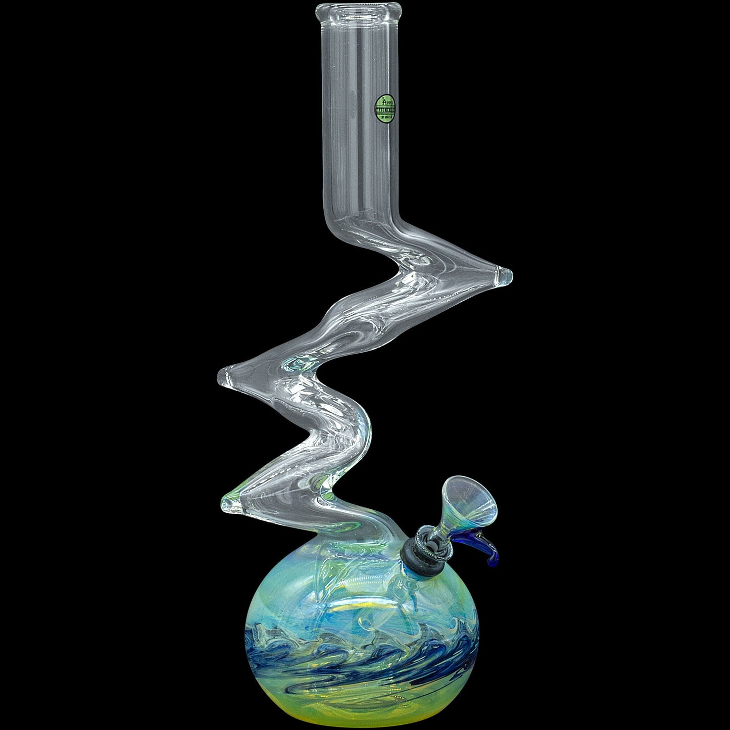 "Switchback" Bubble Base Bong