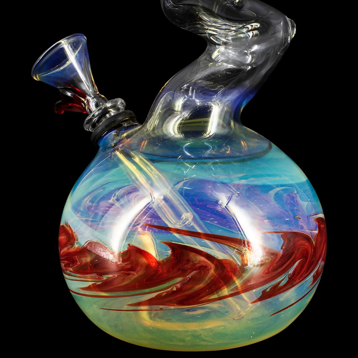 "Switchback" Bubble Base Bong