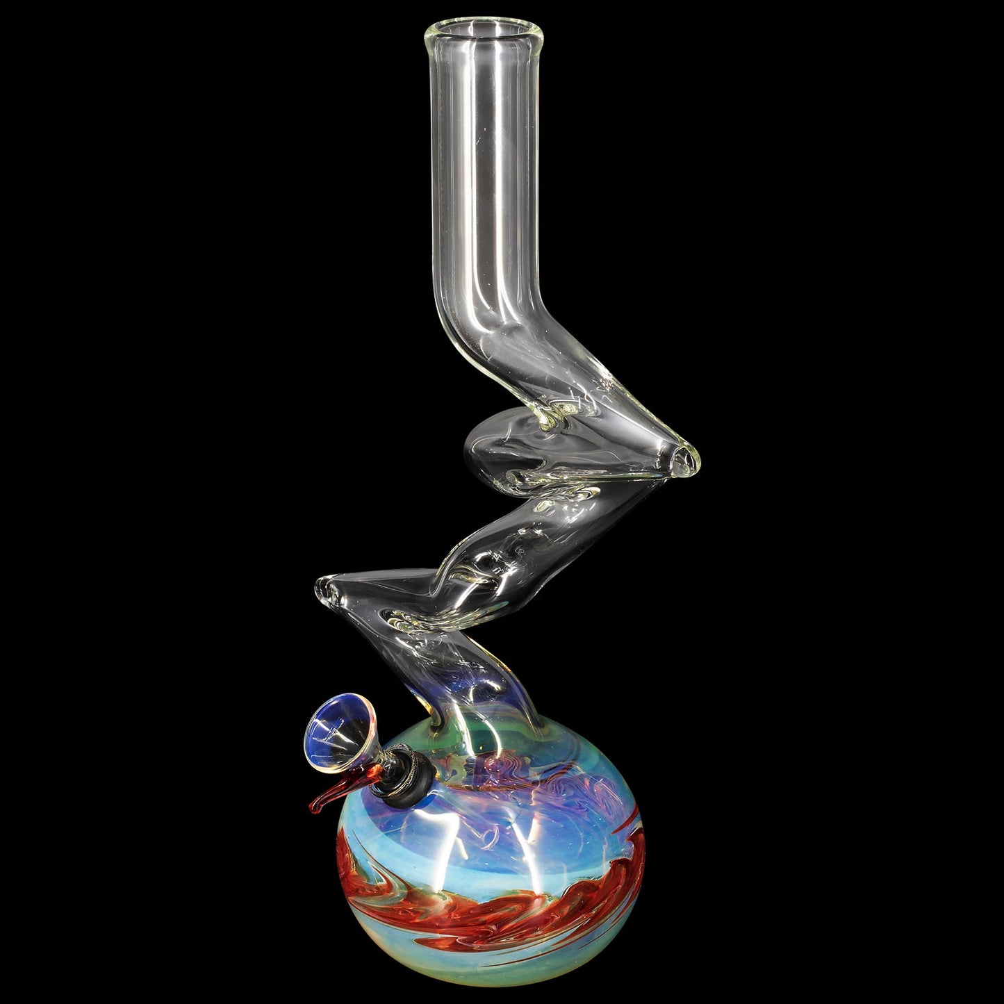 "Switchback" Bubble Base Bong