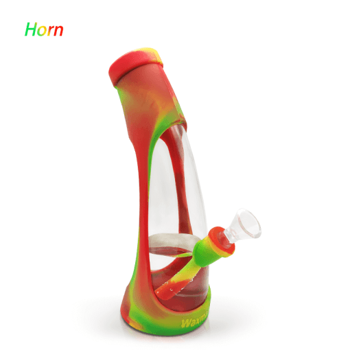 Waxmaid Horn Silicone Glass Water Pipe