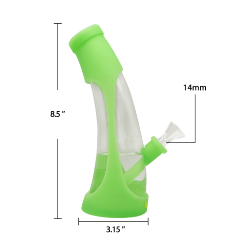 Waxmaid Horn Silicone Glass Water Pipe