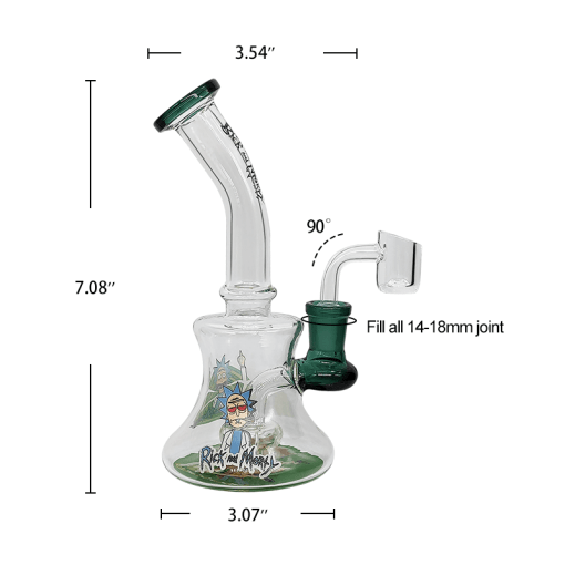 Waxmaid Rick & Morty Tiny Decal Dab Rig